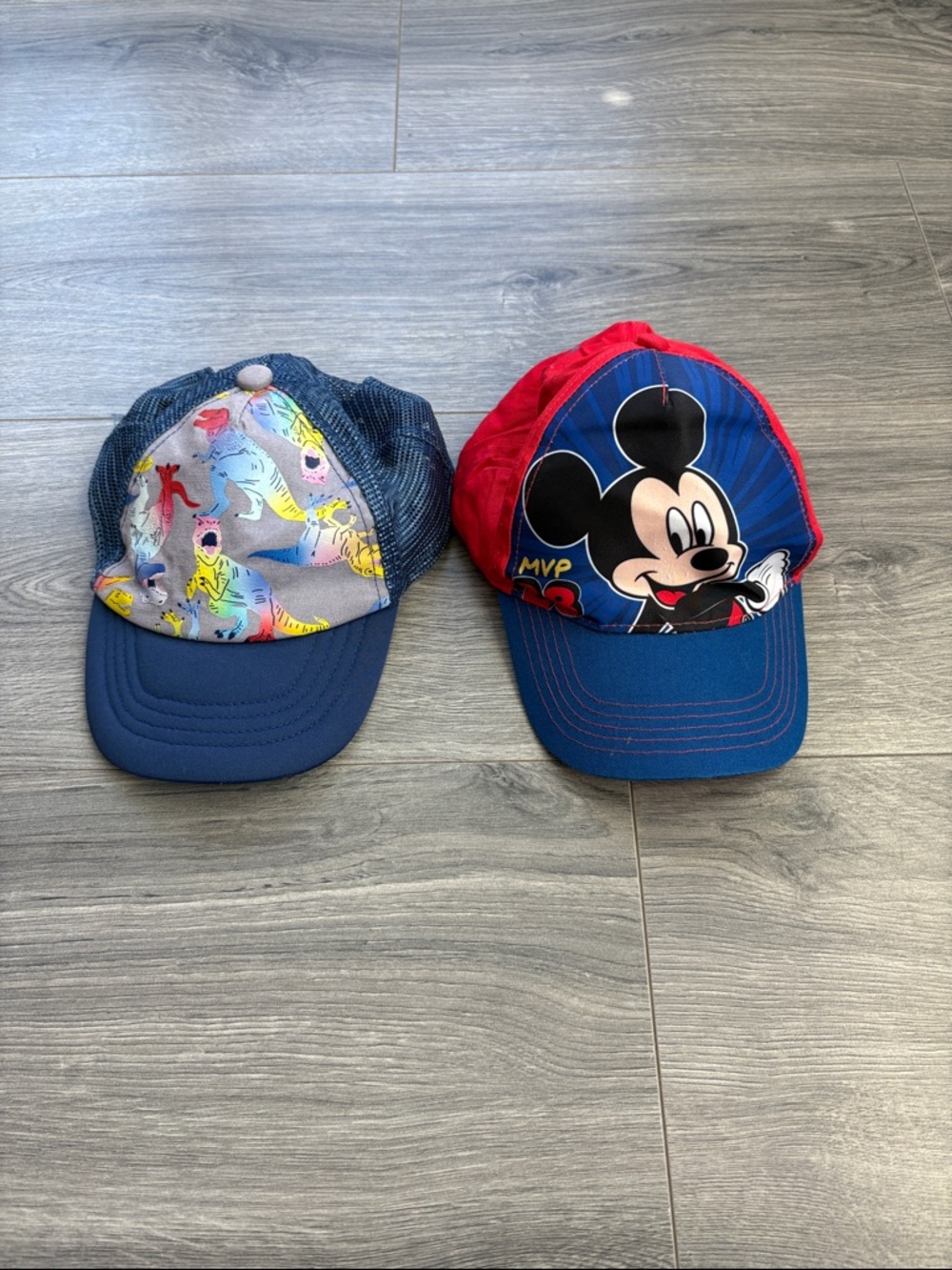 Kids Dinosaur and Mickey Mouse SnapBack Baseball Caps